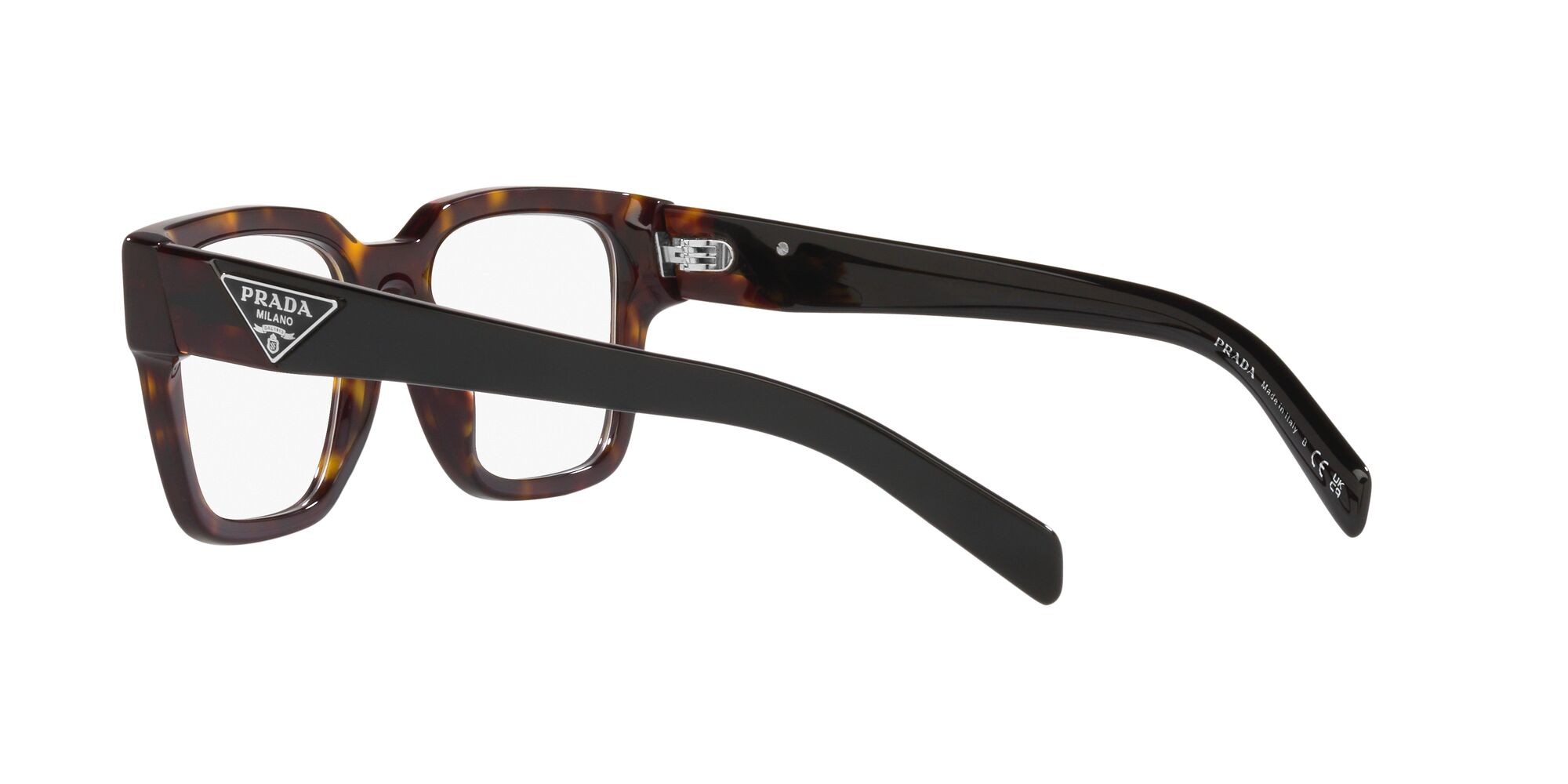 Eyeglasses Prada PR 08ZV (2AU1O1) color tartarugato shape square lenses lente demo