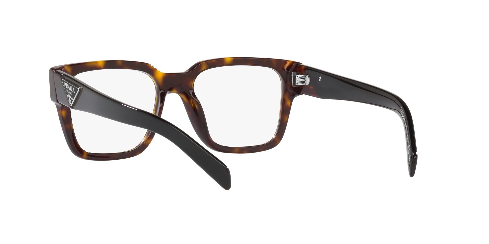 Eyeglasses Prada PR 08ZV (2AU1O1) color tartarugato shape square lenses lente demo