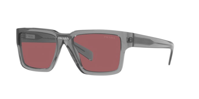 Sonnenbrillen Prada PR 09YS (08U0A0) farbe fume crystal form rechteckig gläser dark violet