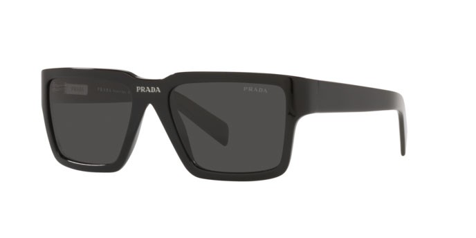 Sonnenbrillen Prada PR 09YS (1AB5S0) farbe black form rechteckig gläser dark grey