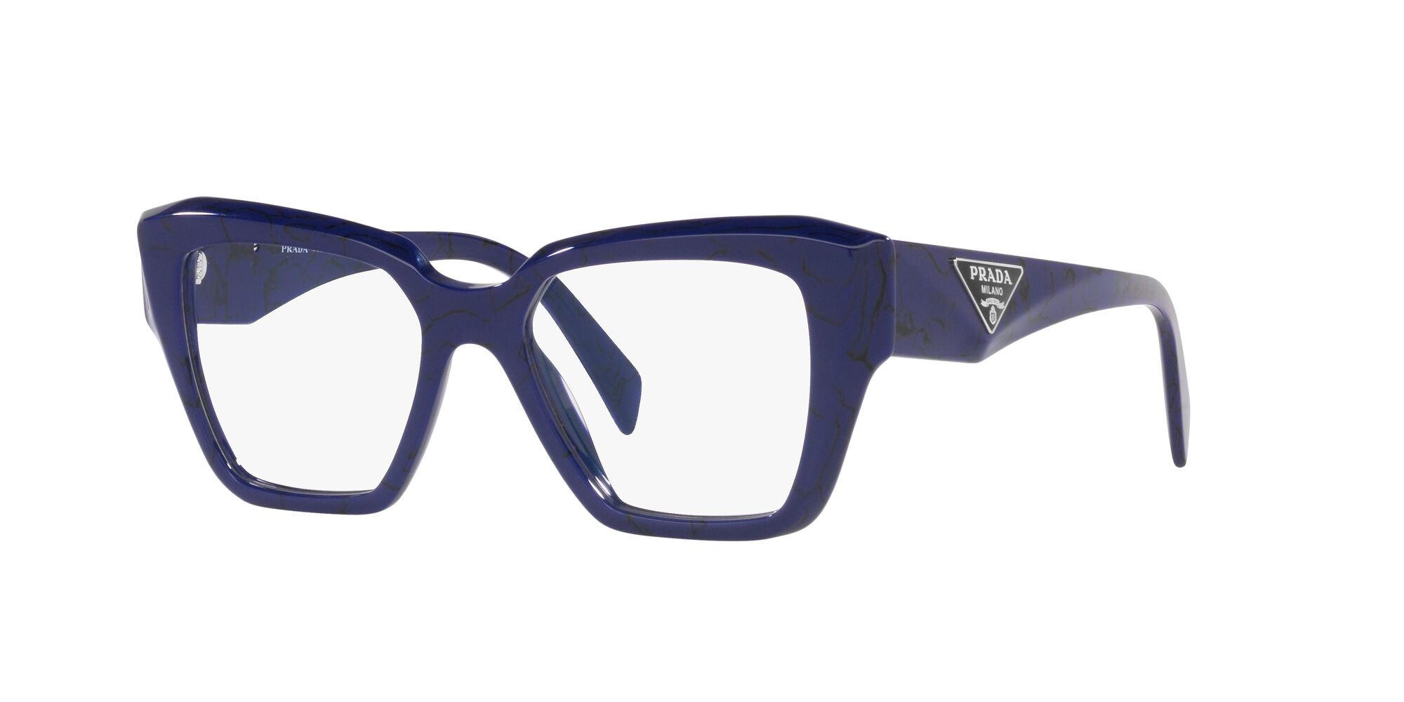 Brillen Prada PR 09ZV (18D1O1) farbe marmo baltico form quadratisch gläser lente demo