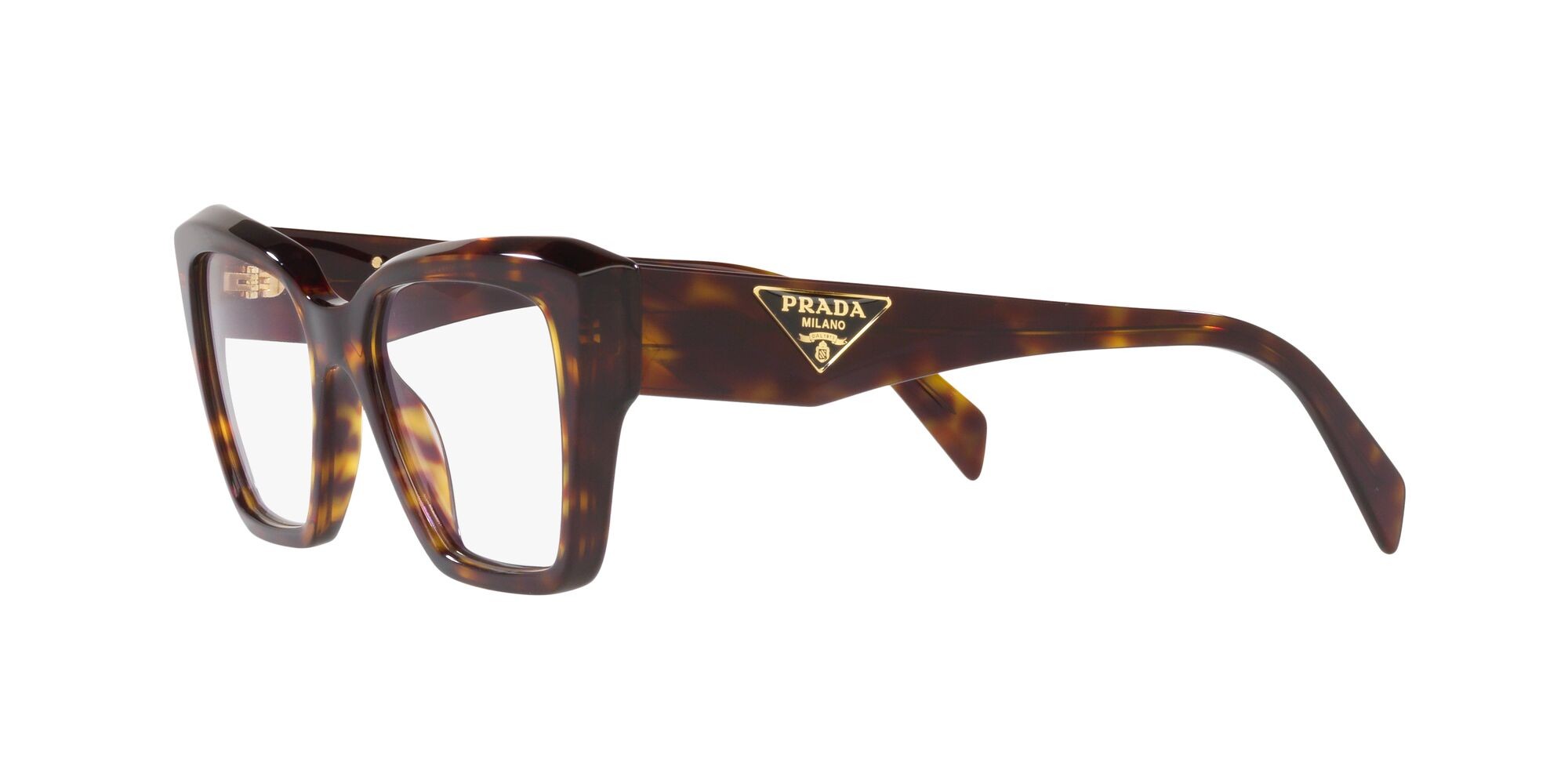 Eyeglasses Prada PR 09ZV (2AU1O1) color tartarugato shape square lenses lente demo