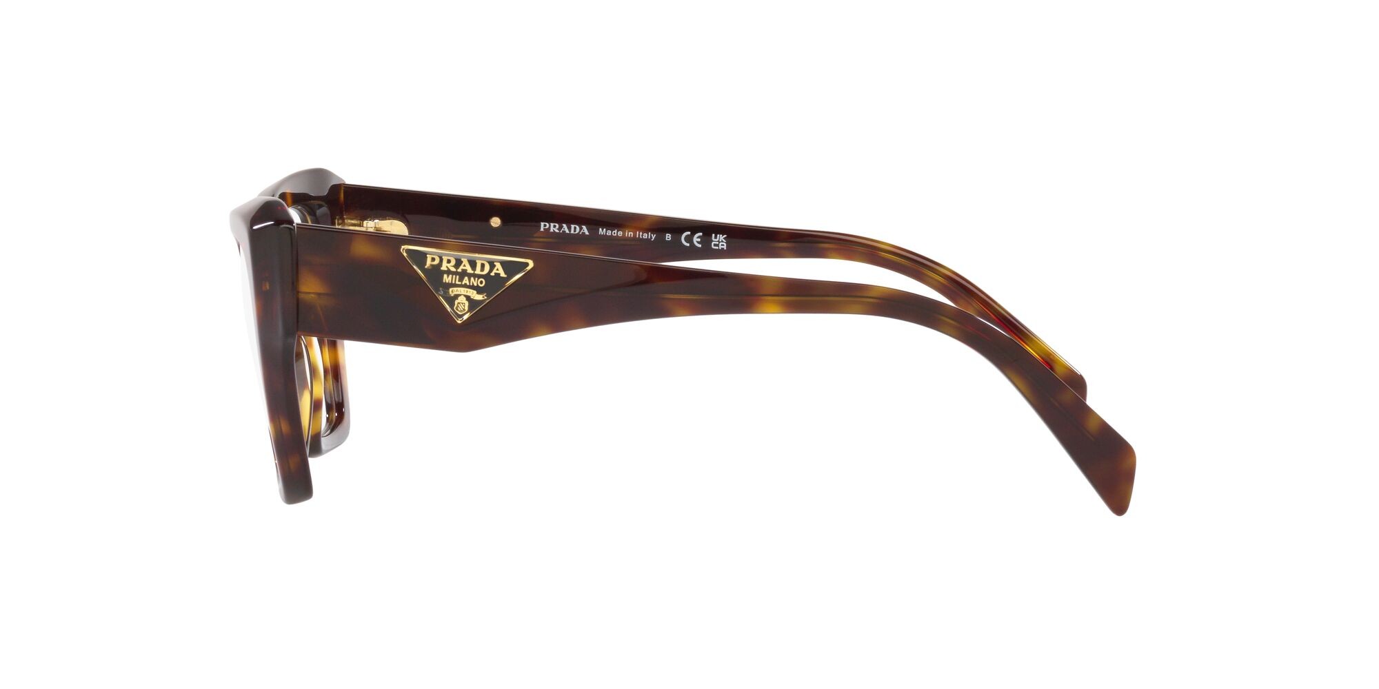 Eyeglasses Prada PR 09ZV (2AU1O1) color tartarugato shape square lenses lente demo