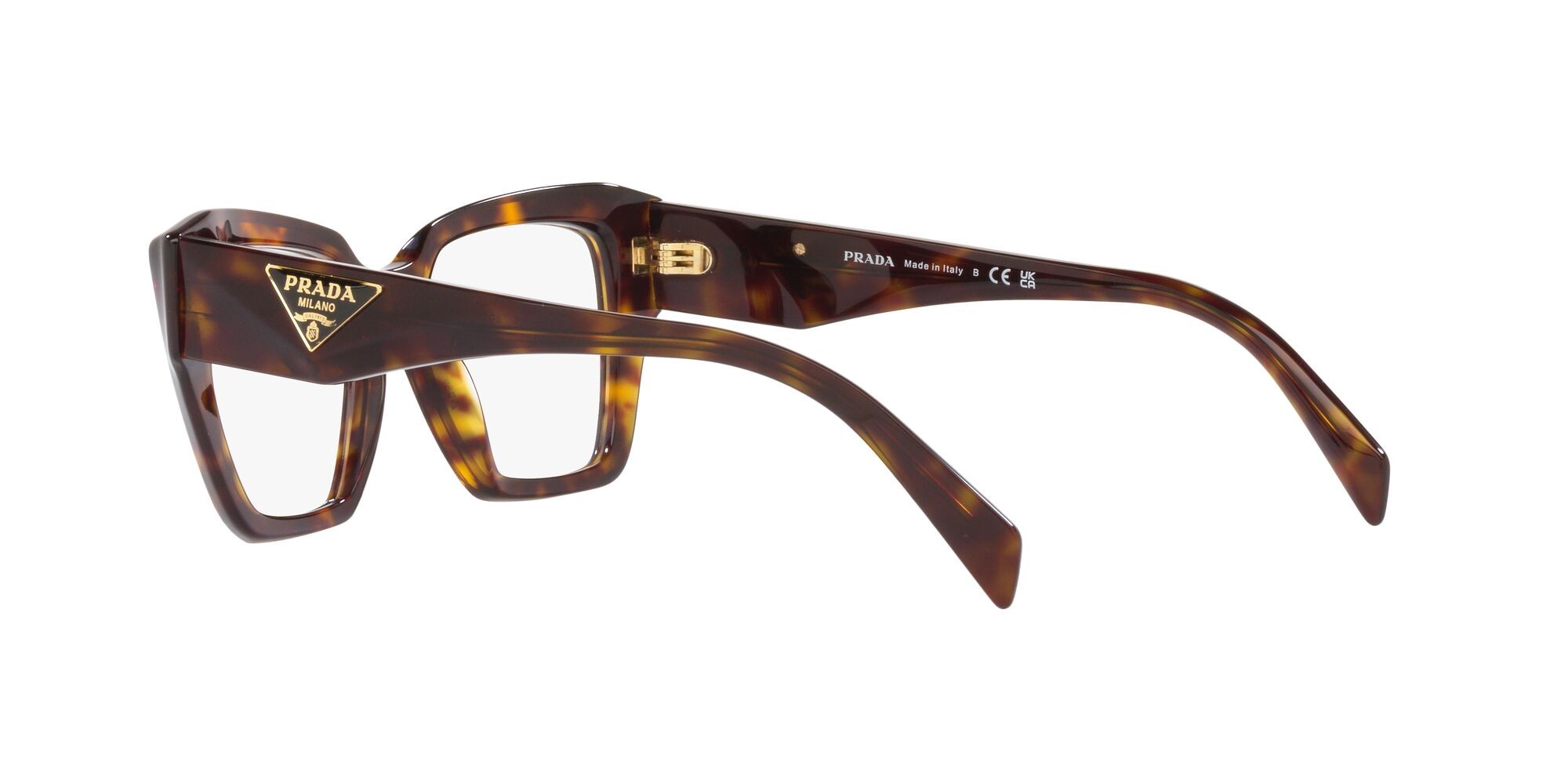 Eyeglasses Prada PR 09ZV (2AU1O1) color tartarugato shape square lenses lente demo