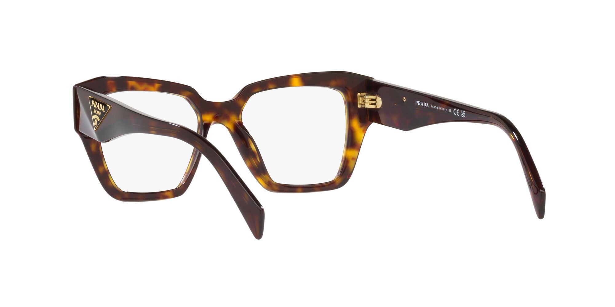 Eyeglasses Prada PR 09ZV (2AU1O1) color tartarugato shape square lenses lente demo