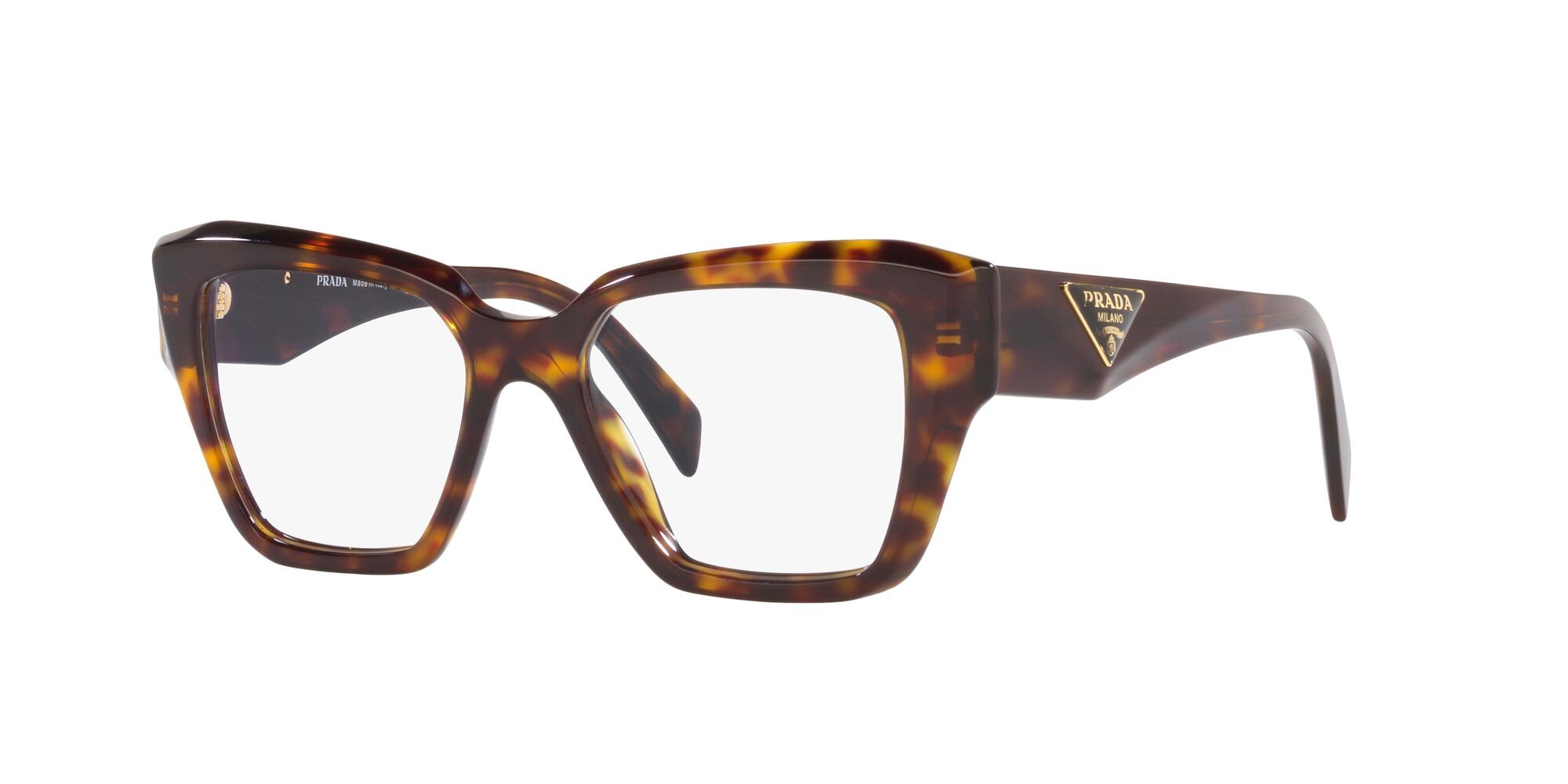 Eyeglasses Prada PR 09ZV (2AU1O1) color tartarugato shape square lenses lente demo