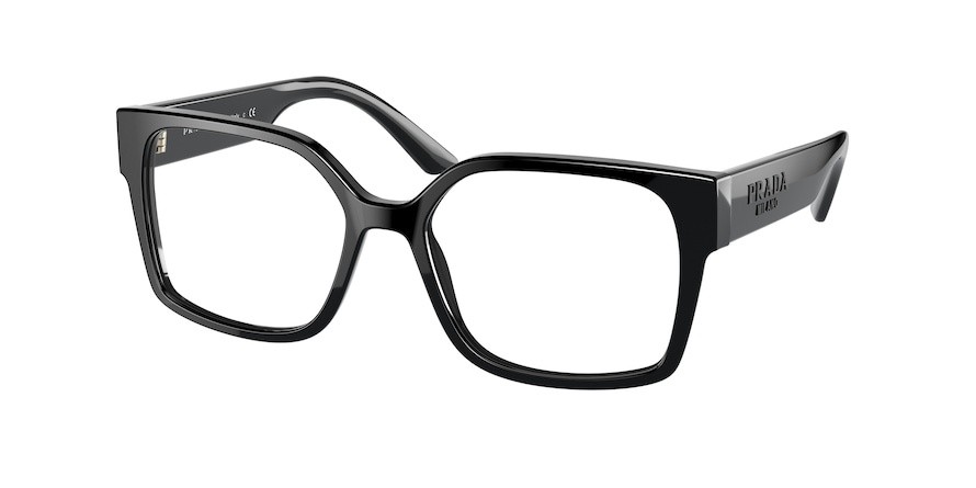Eyeglasses Prada PR 10WV (1AB1O1) color black shape rectangle lenses demo lens