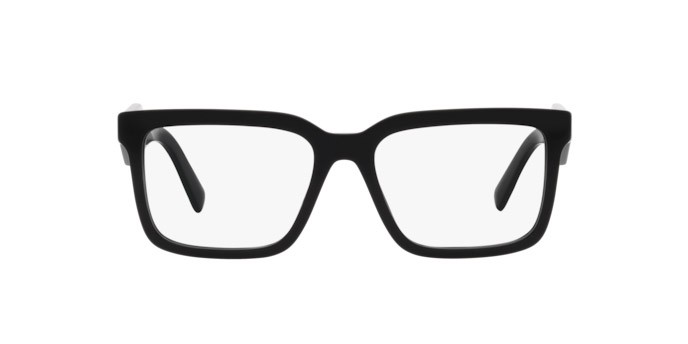 Eyeglasses Prada PR 10YV (1AB1O1) color black shape square lenses demo lens