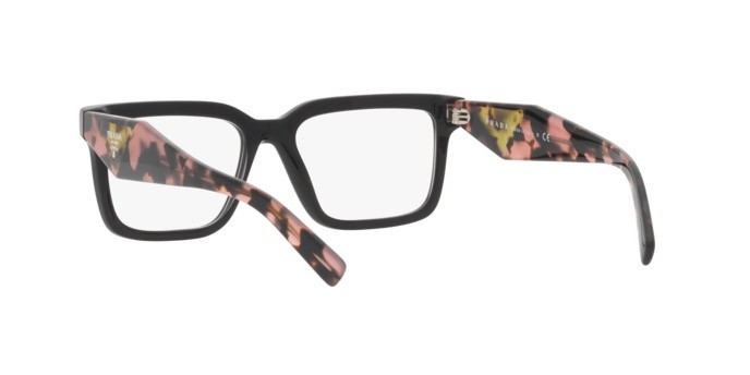 Eyeglasses Prada PR 10YV (21B1O1) color black shape square lenses demo lens