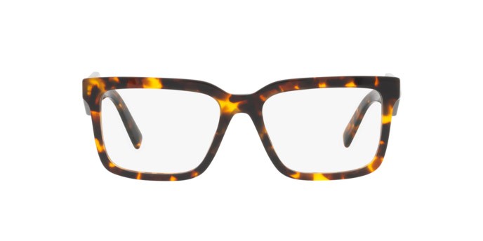 Eyeglasses Prada PR 10YV (VAU1O1) color honey tortoise shape square lenses demo lens