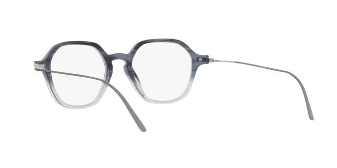 Occhiali da sole Prada PR 11YS (12B04R) colore night gradient crystal forma quadrato lenti photo clear to blue