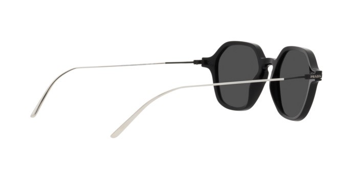 Sonnenbrillen Prada PR 11YS (1AB5S0) farbe nero form quadratisch gläser grigio scuro