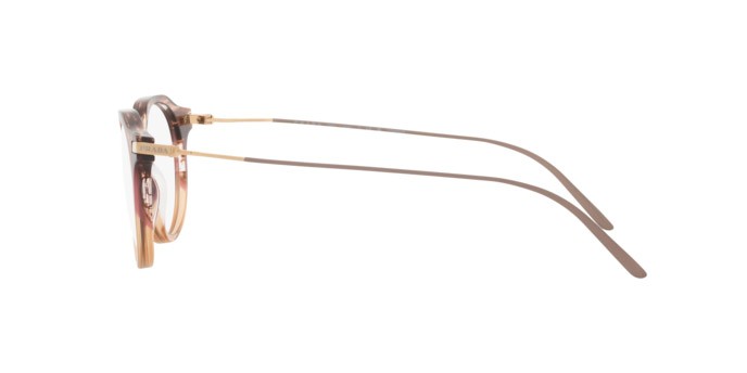 Sunglasses Prada PR 12YS (13B05R) color moro gradient amber shape pantos lenses photo clear brown