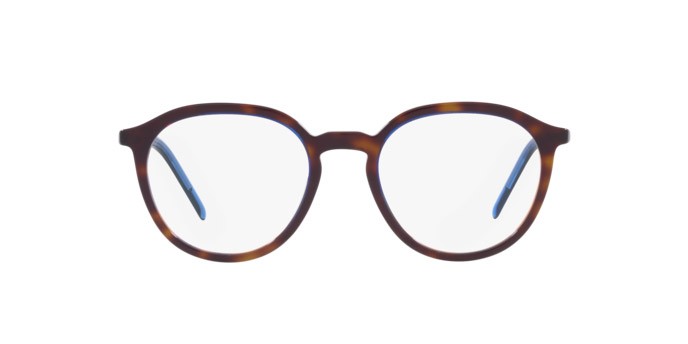 Brillen Prada PR 12YV (ZXH1O1) farbe denim tortoise form pantos gläser demo lens