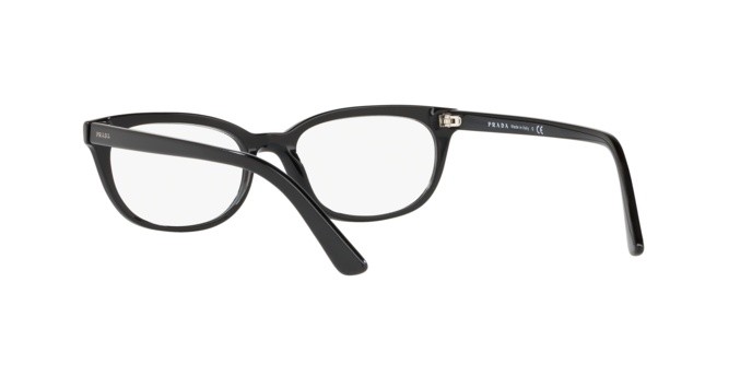 Brillen Prada Catwalk PR 13VV (1AB1O1) farbe black form oval gläser demo lens