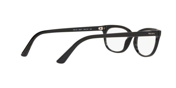 Brillen Prada Catwalk PR 13VV (1AB1O1) farbe black form oval gläser demo lens