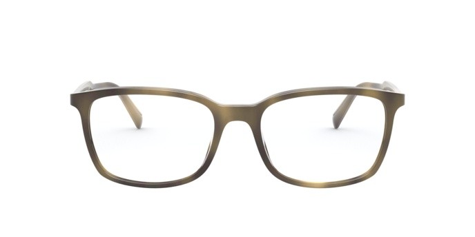 Brillen Prada Conceptual PR 13XV (5481O1) farbe striped green form quadratisch gläser demo lens