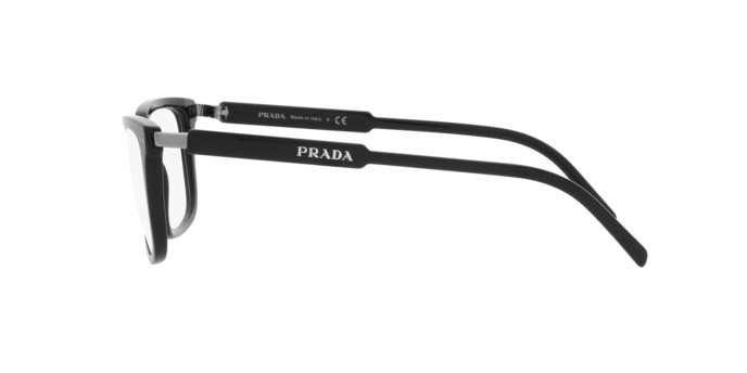 Brillen Prada PR 13YV (1AB1O1) farbe black form rechteckig gläser demo lens