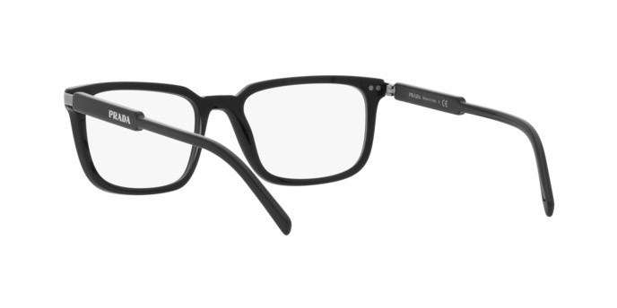 Brillen Prada PR 13YV (1AB1O1) farbe black form rechteckig gläser demo lens