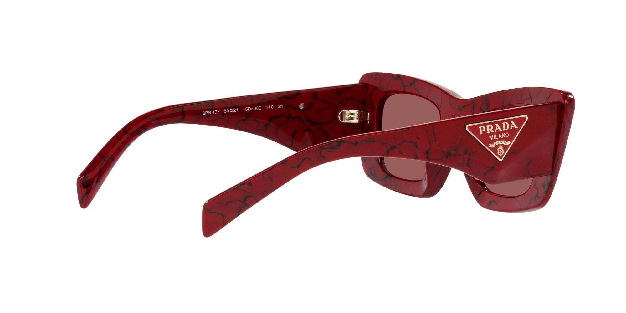 Sonnenbrillen Prada PR 13ZS (15D08S) farbe etruscan marble form cat-eye gläser viola scuro