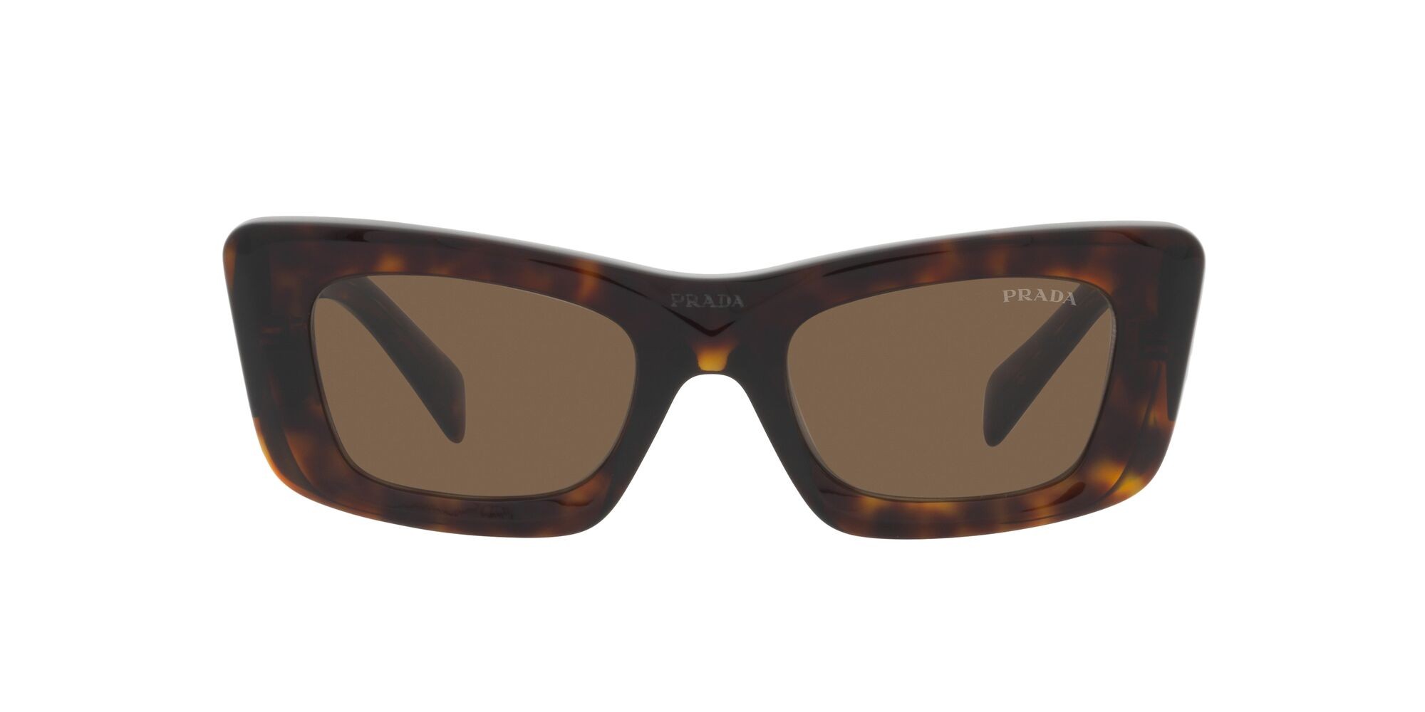Sonnenbrillen Prada PR 13ZS (2AU06B) farbe tartarugato form cat-eye gläser marrone scuro