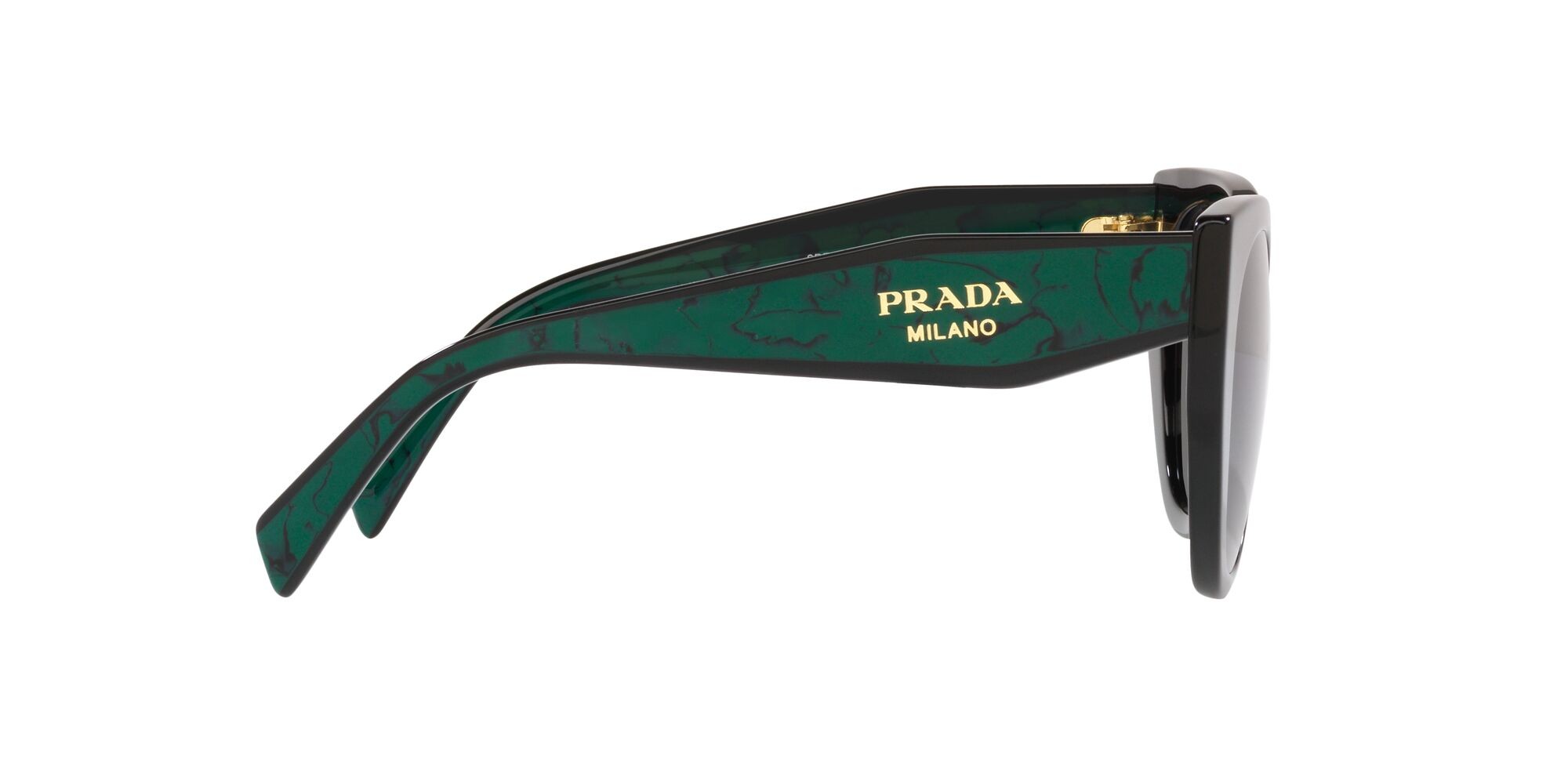 Sonnenbrillen Prada PR 14WS (1AB5Z1) farbe nero form cat-eye gläser polar grigio scuro