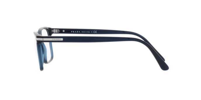 Occhiali da vista Prada PR 14WV (08Q1O1) colore blue crystal forma rettangolare lenti demo lens