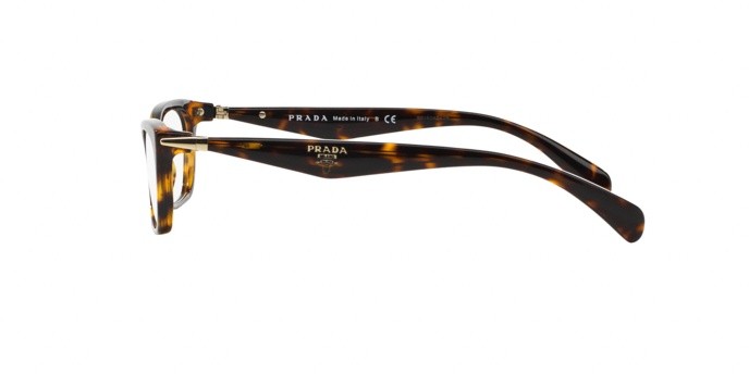 Brillen Prada Swing PR 15PV (2AU1O1) farbe havana form unregelmäßig gläser demo lens