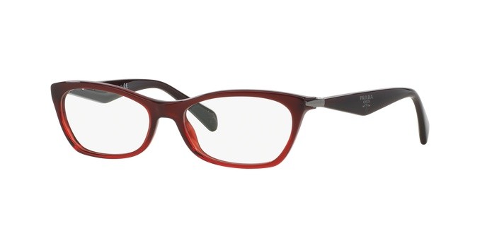 Brillen Prada Swing PR 15PV (MAX1O1) farbe bordaux gradient red form unregelmäßig gläser demo lens