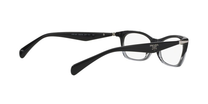 Brillen Prada Swing PR 15PV (ZYY1O1) farbe black gradient transparent form unregelmäßig gläser demo lens