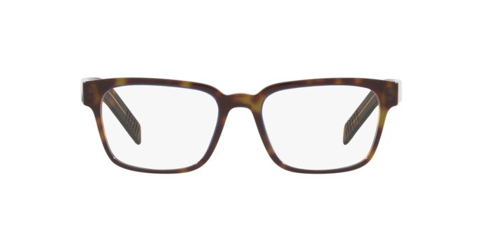 Brillen Prada PR 15WV (ZXH1O1) farbe havana denim form rechteckig gläser demo lens