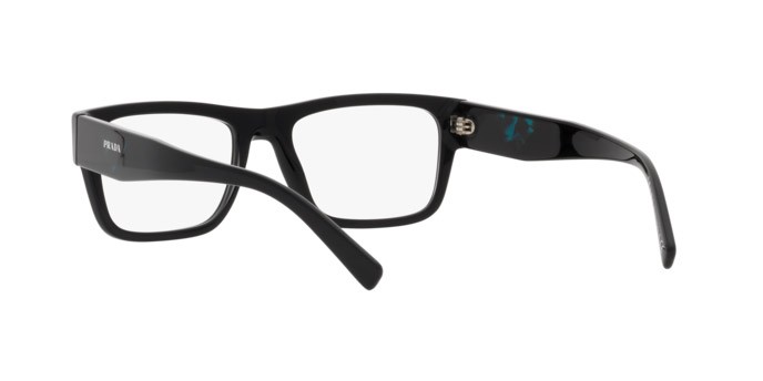 Eyeglasses Prada PR 15YV (1AB1O1) color black shape rectangle lenses demo lenses