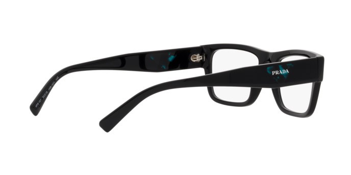 Eyeglasses Prada PR 15YV (1AB1O1) color black shape rectangle lenses demo lenses