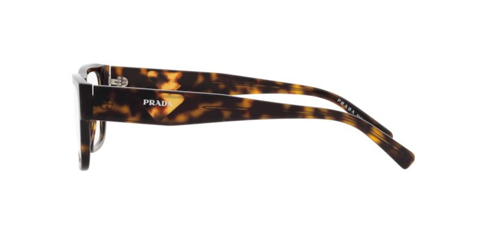 Eyeglasses Prada PR 15YV (2AU1O1) color havana shape rectangle lenses demo lens