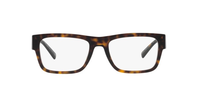 Eyeglasses Prada PR 15YV (2AU1O1) color havana shape rectangle lenses demo lens