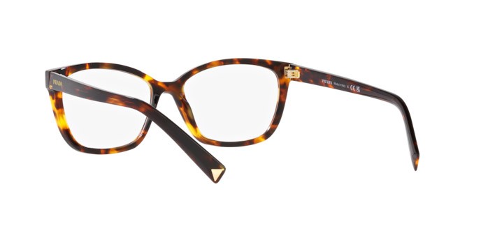 Occhiali da vista Prada PR 15ZV (VAU1O1) colore havana forma rettangolare lenti lente demo