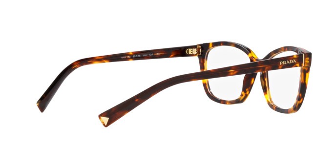 Occhiali da vista Prada PR 15ZV (VAU1O1) colore havana forma rettangolare lenti lente demo