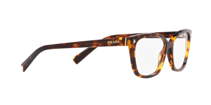 Occhiali da vista Prada PR 15ZV (VAU1O1) colore havana forma rettangolare lenti lente demo