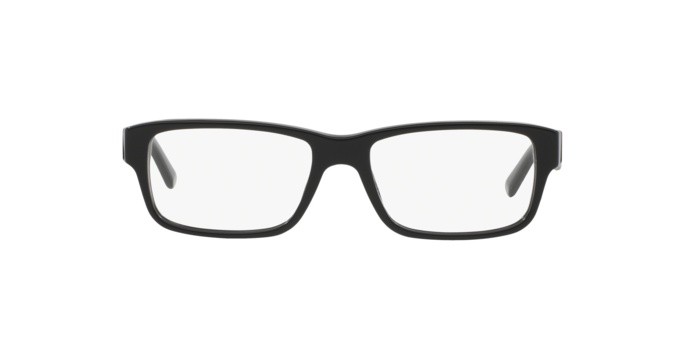 Eyeglasses Prada PR 16MV (1AB1O1) color gloss black shape rectangle lenses demo lens