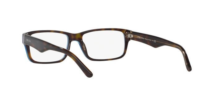 Eyeglasses Prada PR 16MV (ZXH1O1) color tortoise denim shape rectangle lenses demo lens