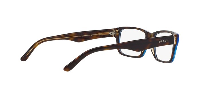 Eyeglasses Prada PR 16MV (ZXH1O1) color tortoise denim shape rectangle lenses demo lens