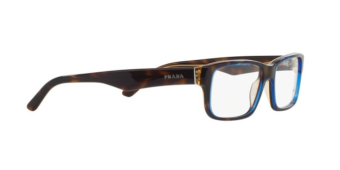Eyeglasses Prada PR 16MV (ZXH1O1) color tortoise denim shape rectangle lenses demo lens