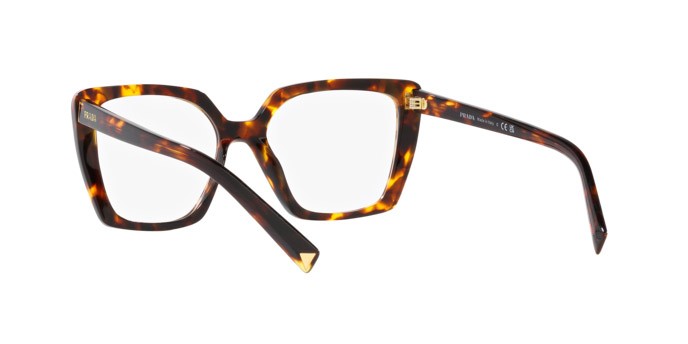 Eyeglasses Prada PR 16ZV (VAU1O1) color havana shape square lenses lente demo