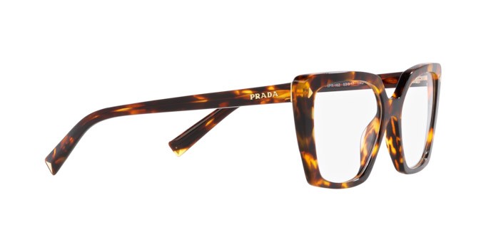 Eyeglasses Prada PR 16ZV (VAU1O1) color havana shape square lenses lente demo