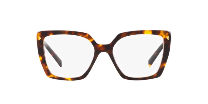 Eyeglasses Prada PR 16ZV (VAU1O1) color havana shape square lenses lente demo