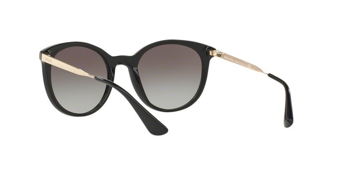 Sonnenbrillen Prada Cinema PR 17SSF (1AB0A7) farbe black form pantos gläser grey gradient
