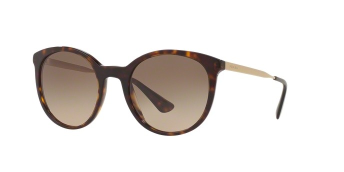 Sonnenbrillen Prada Cinema PR 17SSF (2AU3D0) farbe havana form pantos gläser brown gradient