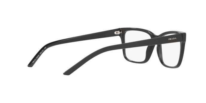 Brillen Prada PR 17VV (1AB1O1) farbe black form rechteckig gläser demo lens