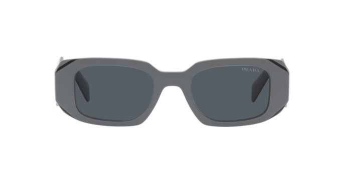 Sonnenbrillen Prada PR 17WS (11N09T) farbe nero effetto marmo form rechteckig gläser grigio scuro