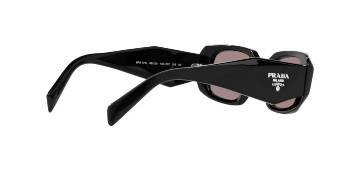 Sonnenbrillen Prada PR 17WS (1AB07Z) farbe nero form rechteckig gläser multilayer lens mirror black